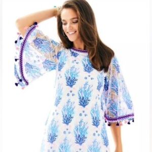 NWT Lilly Pulitzer Jackelin Romper - Seaspray Gray Offshore